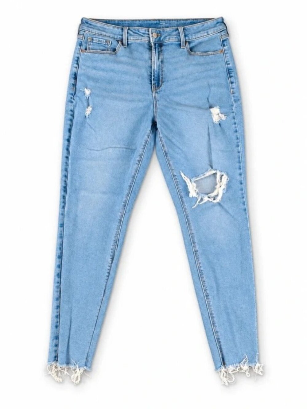Old Navy Rockstar Super Skinny High Rise Distressed Jeans Size 16